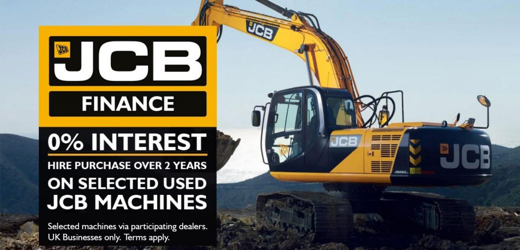 0% Interest Hire Purchase available on JCB Select machines